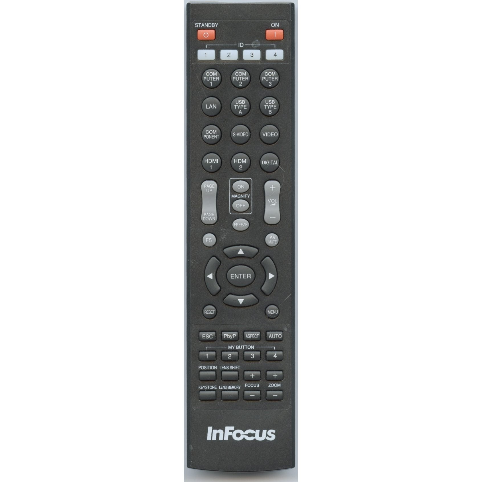 InFocus Systems INF001 Projector Remote Control