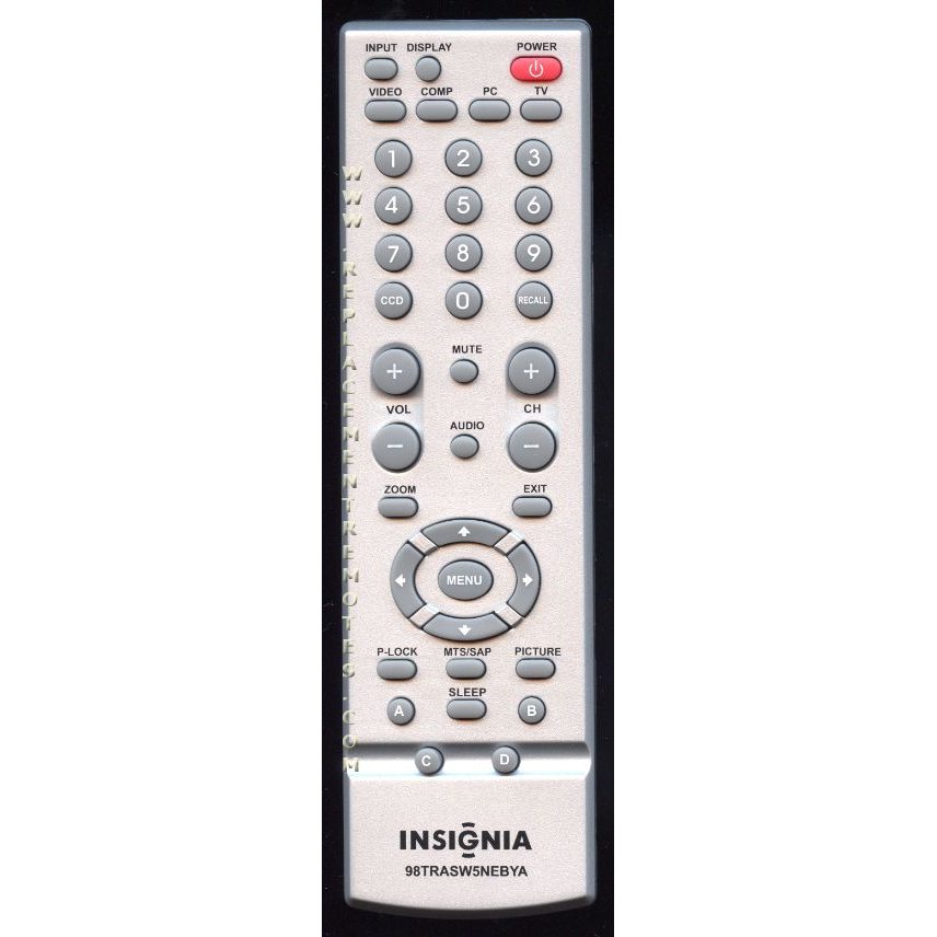 Insignia 098TRASW5NEBYA TV Remote Control