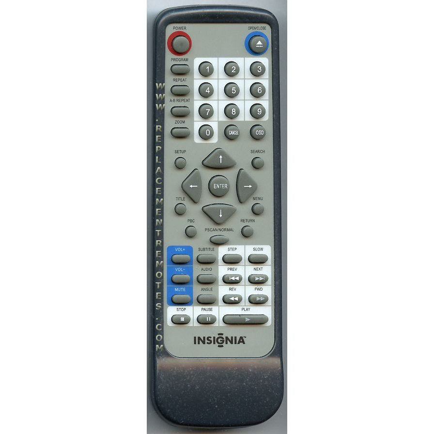 Insignia 3224110 DVD Remote Control