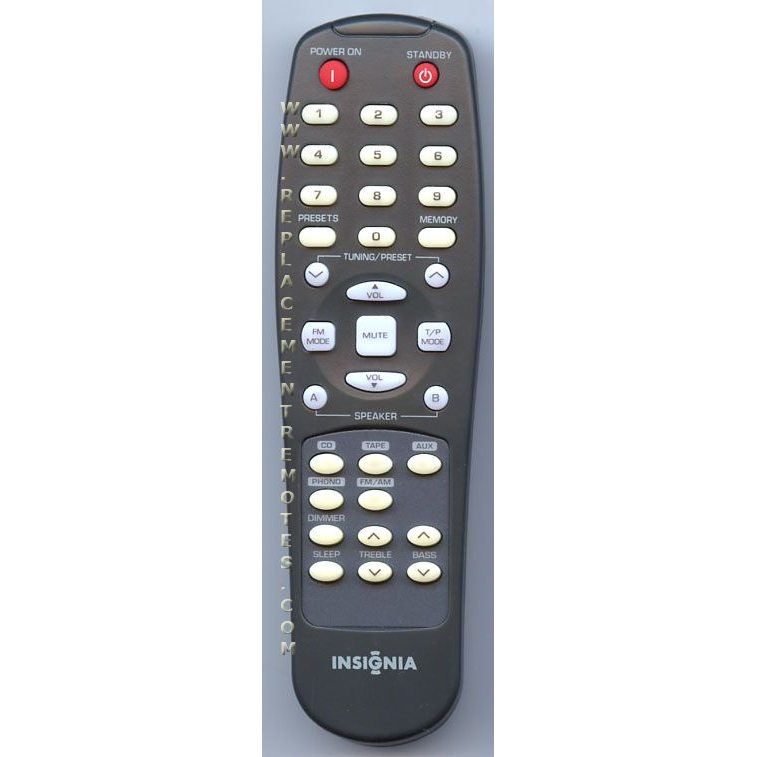 Insignia 8300355100060S Audio Remote Control