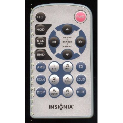 Insignia E28213880020 Audio Remote Control