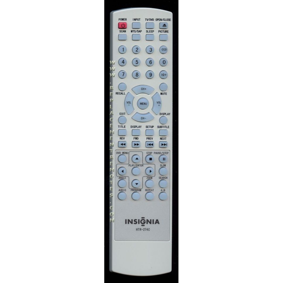 Insignia HTR274C TV/DVD Remote Control