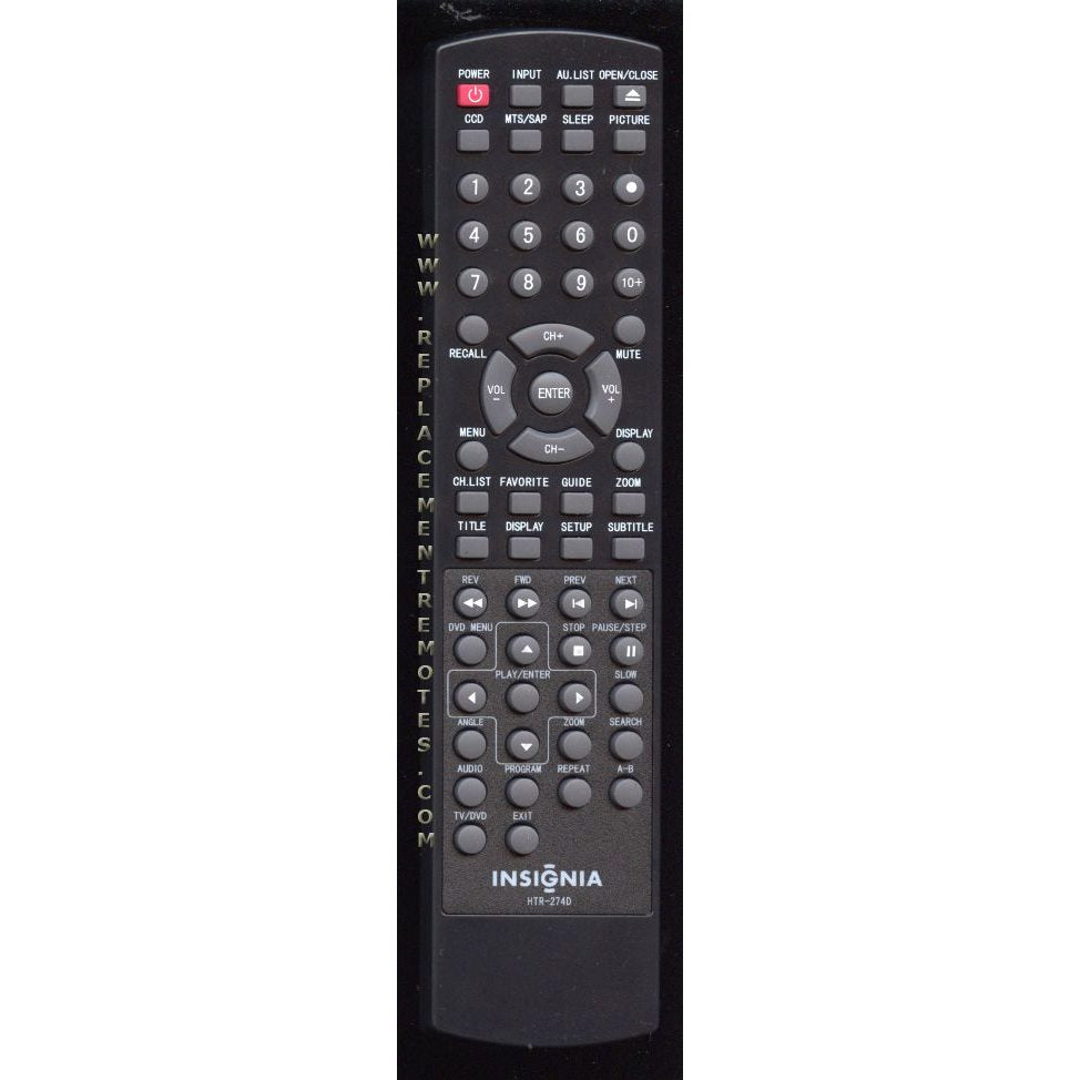 Insignia HTR274D TV/DVD Remote Control