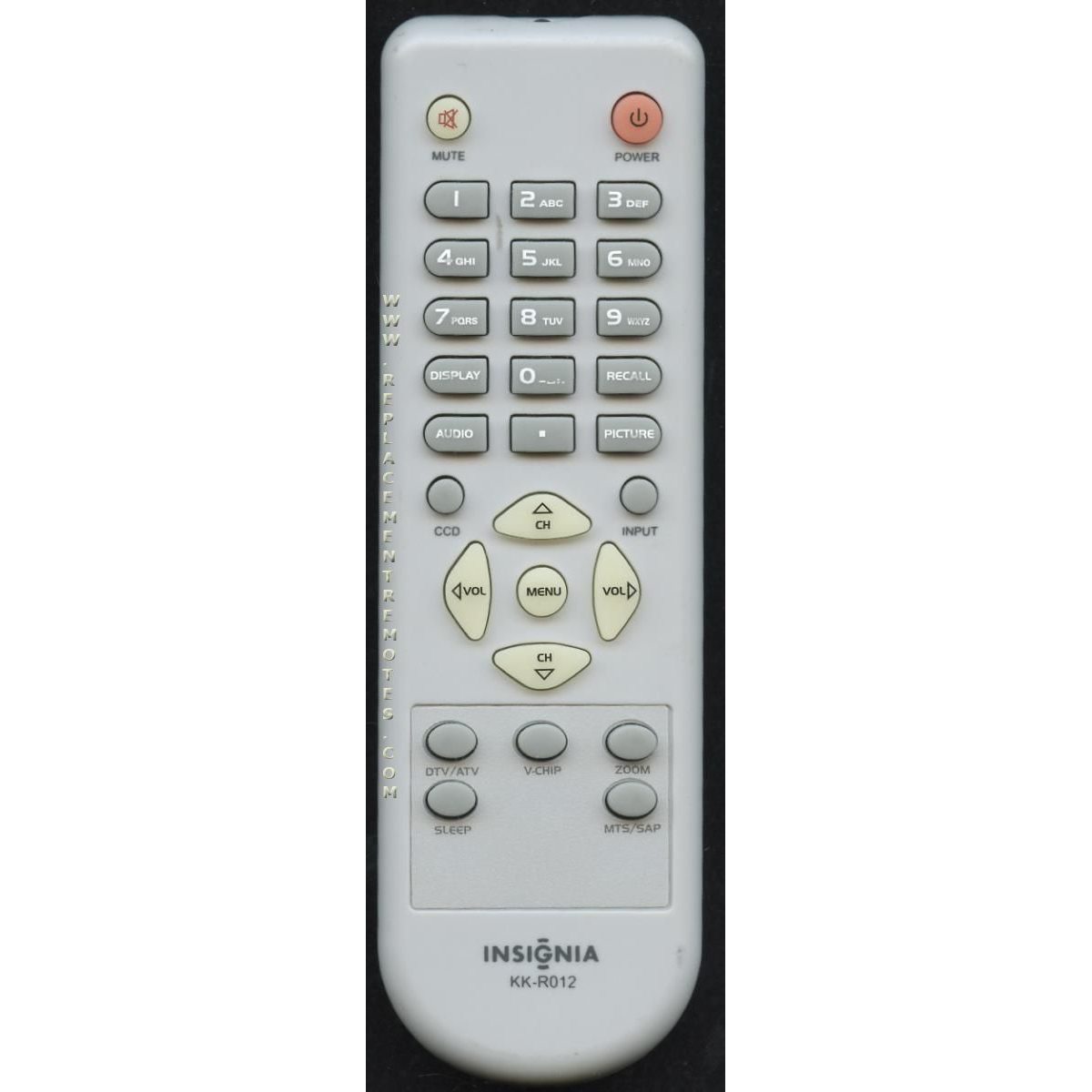 Insignia KKR012 TV Remote Control