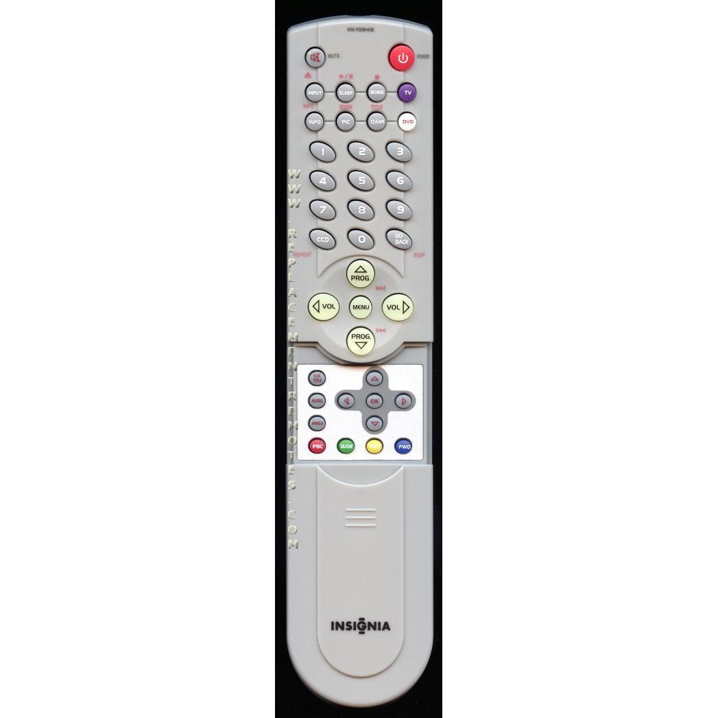 Insignia KKY284B TV/DVD Remote Control