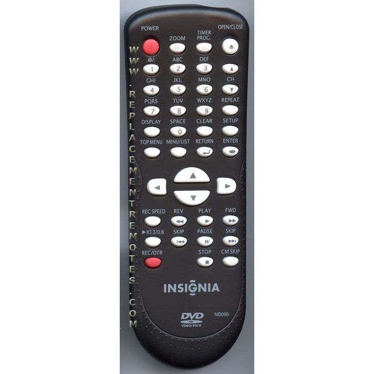 Insignia NB095CD DVD Remote Control