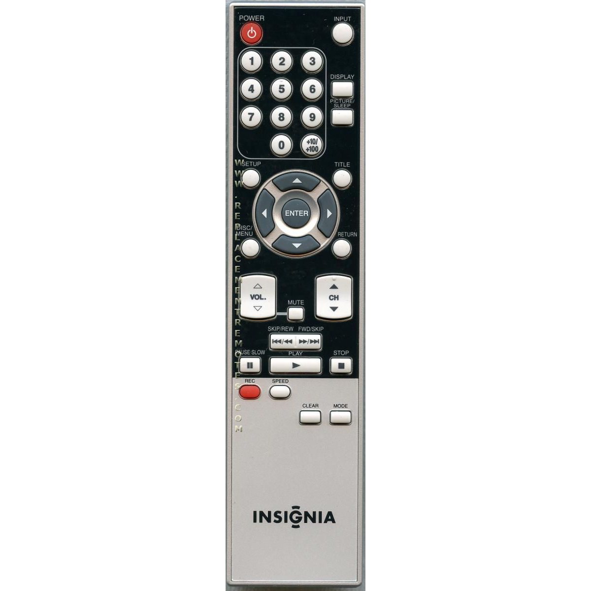 Insignia NF002UD TV/DVD Remote Control