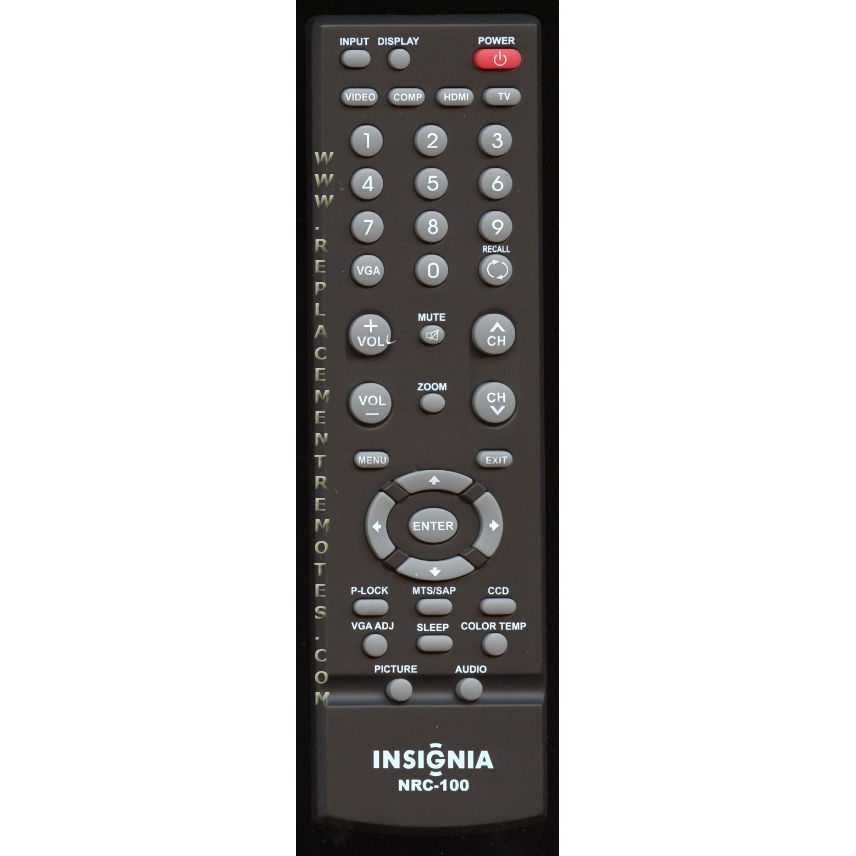 Insignia NRC100 TV Remote Control