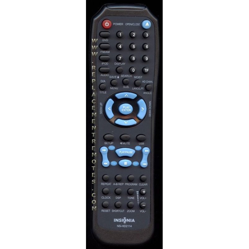 Insignia NSHD2114 Receiver Remote Control