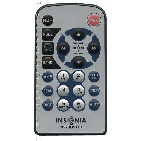 Insignia NSHD5113 Car Audio Remote Control