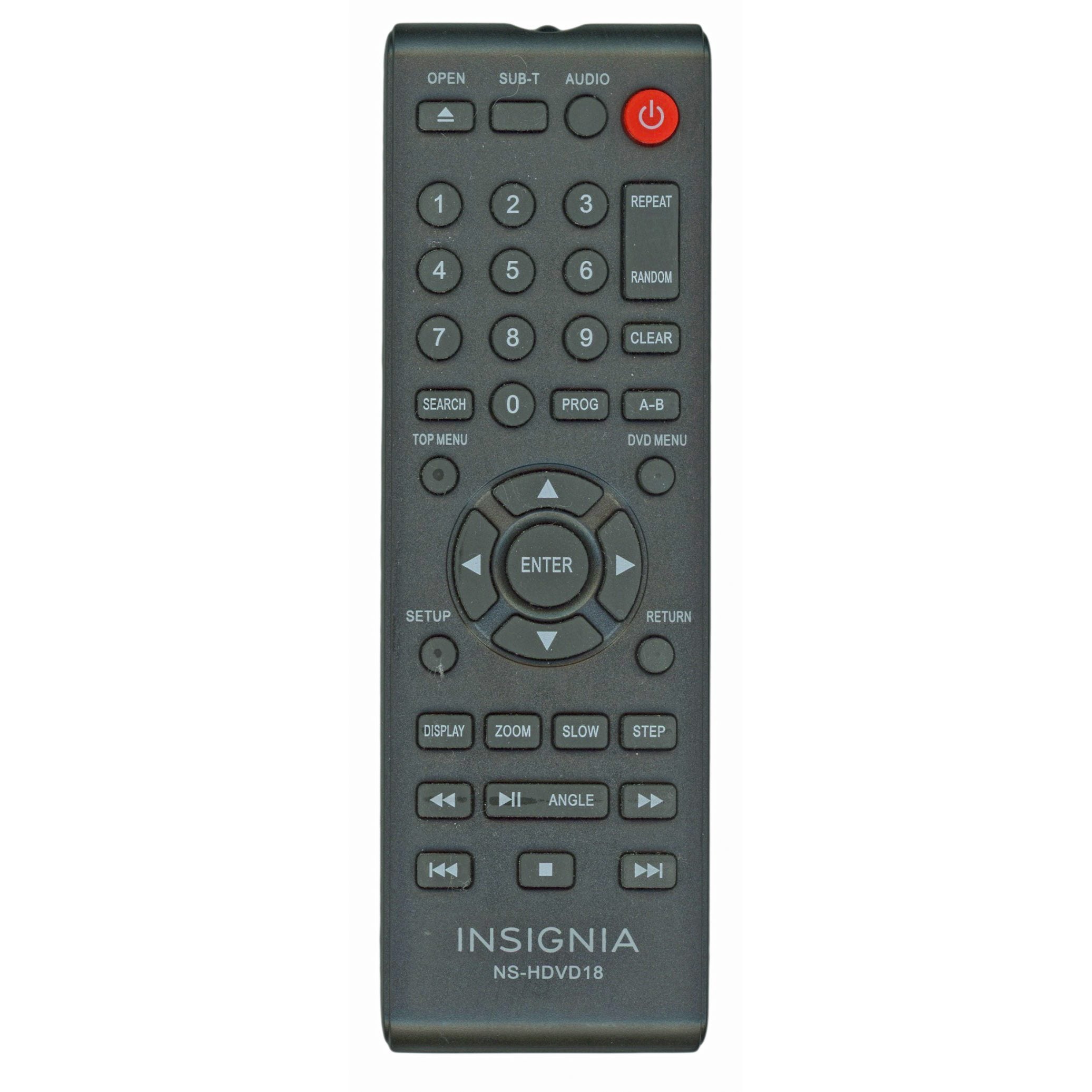 Insignia NSHDVD18 DVD Remote Control