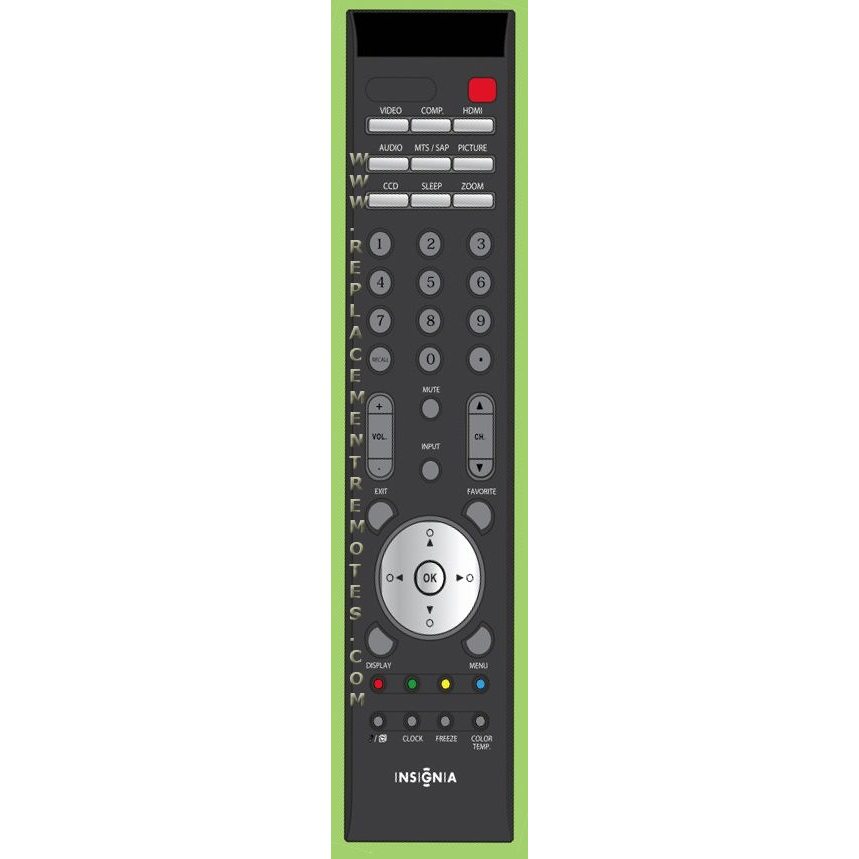 Insignia NSPDP50HD09REM TV Remote Control