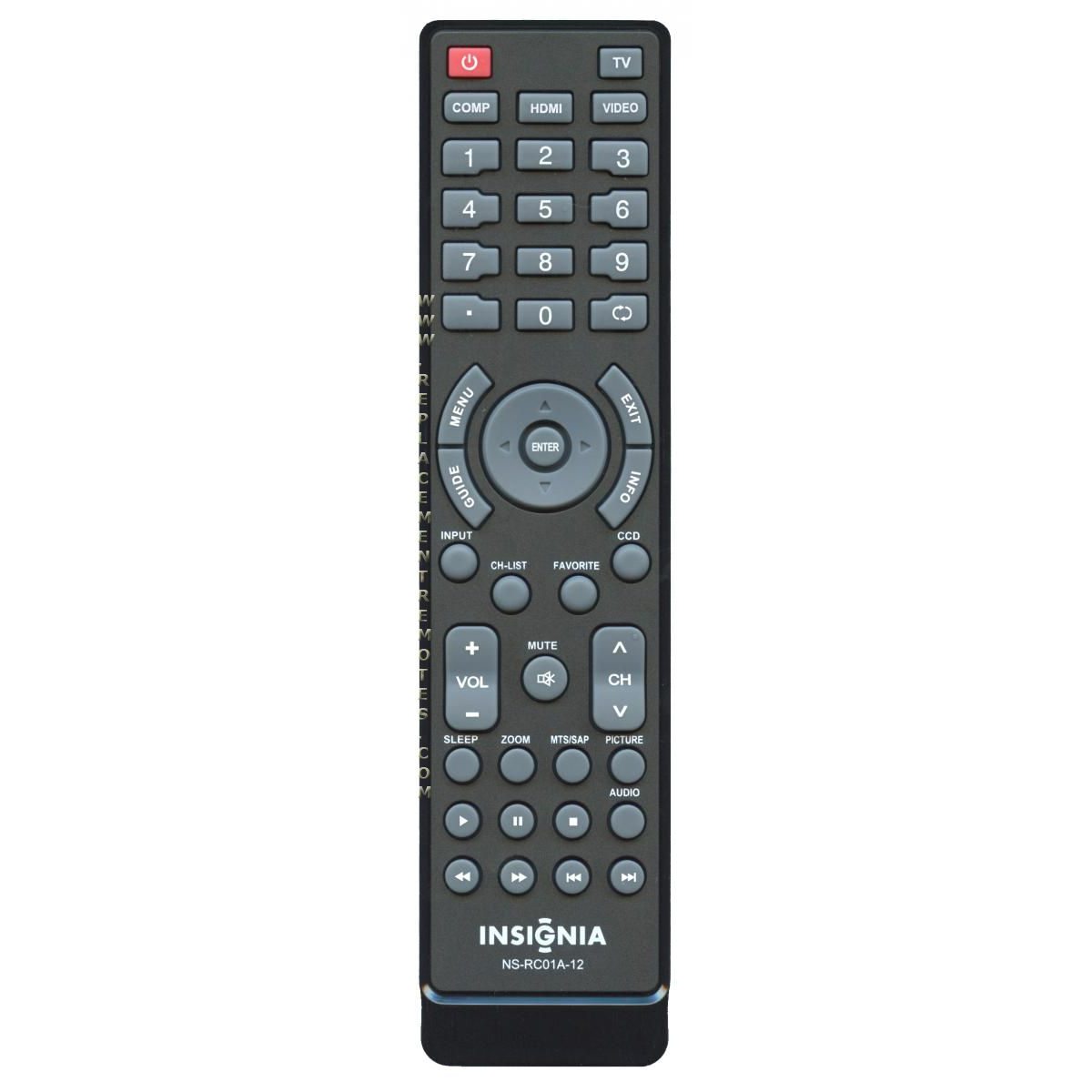 Insignia NSRC01A12 TV Remote Control