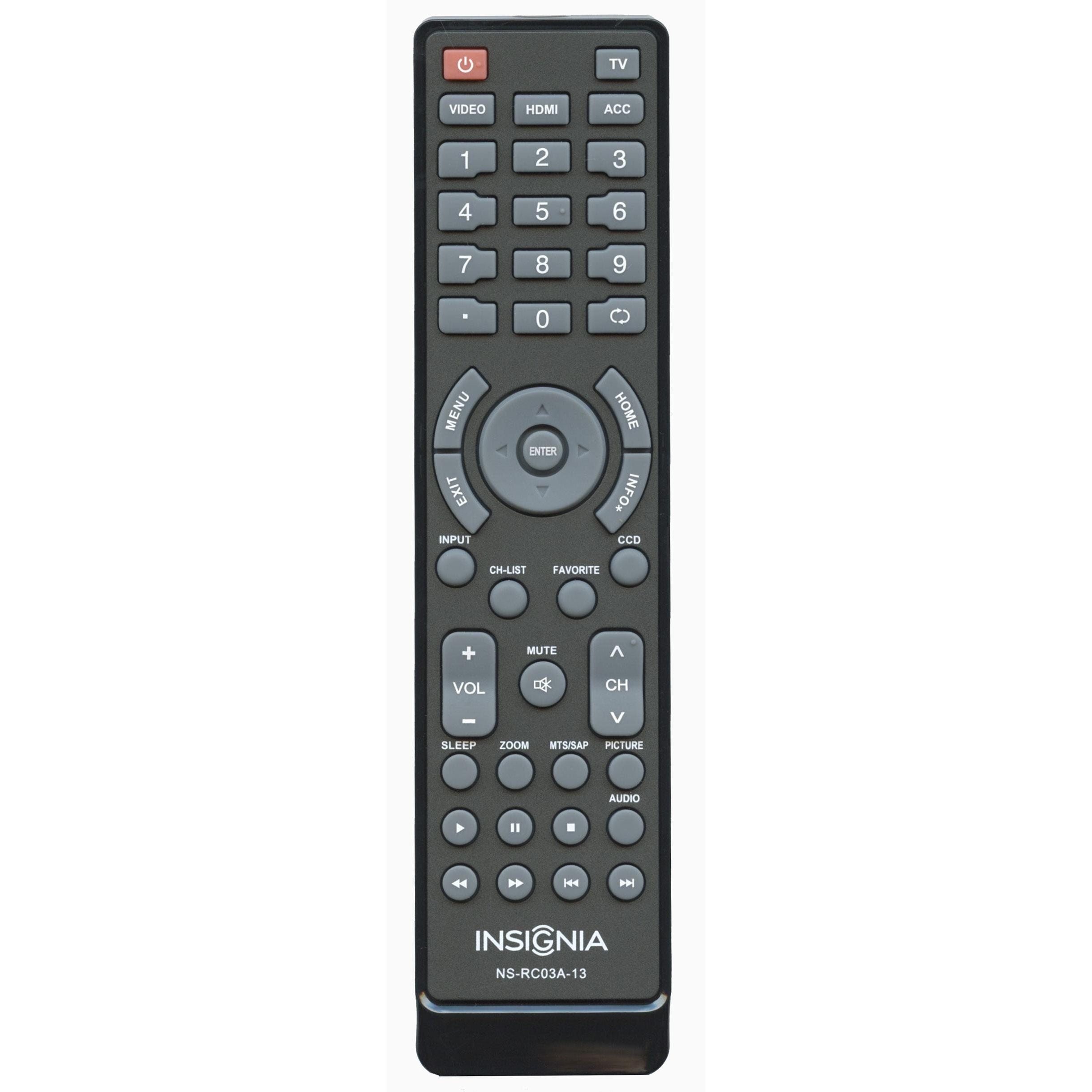 Insignia NSRC03A13 TV Remote Control