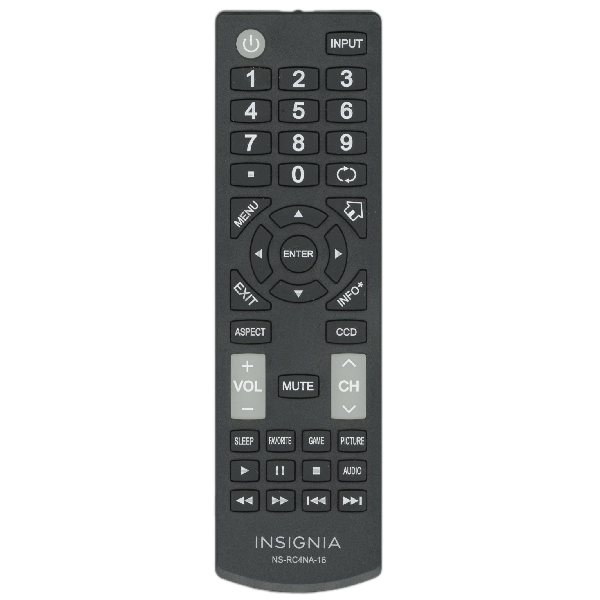 Insignia NSRC4NA16 TV Remote Control