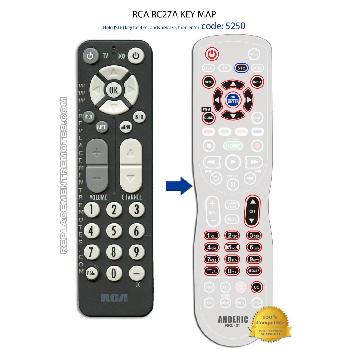 Insignia NSRC5NA14 Digital TV Tuner Converter Remote Control