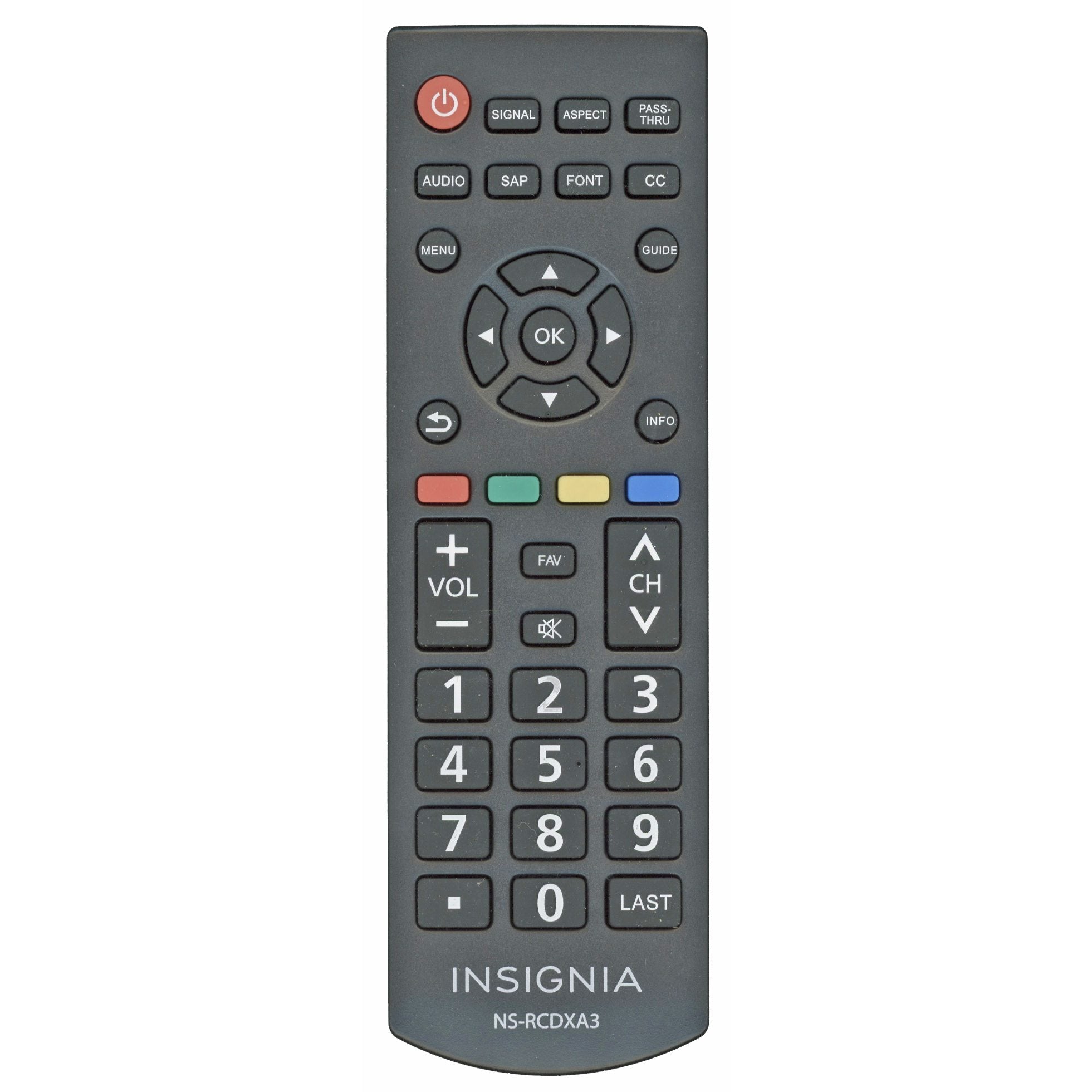 Insignia NSRCDXA3 Digital TV Tuner Converter Remote Control