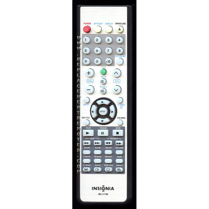 Insignia RC171M TV/DVD Remote Control