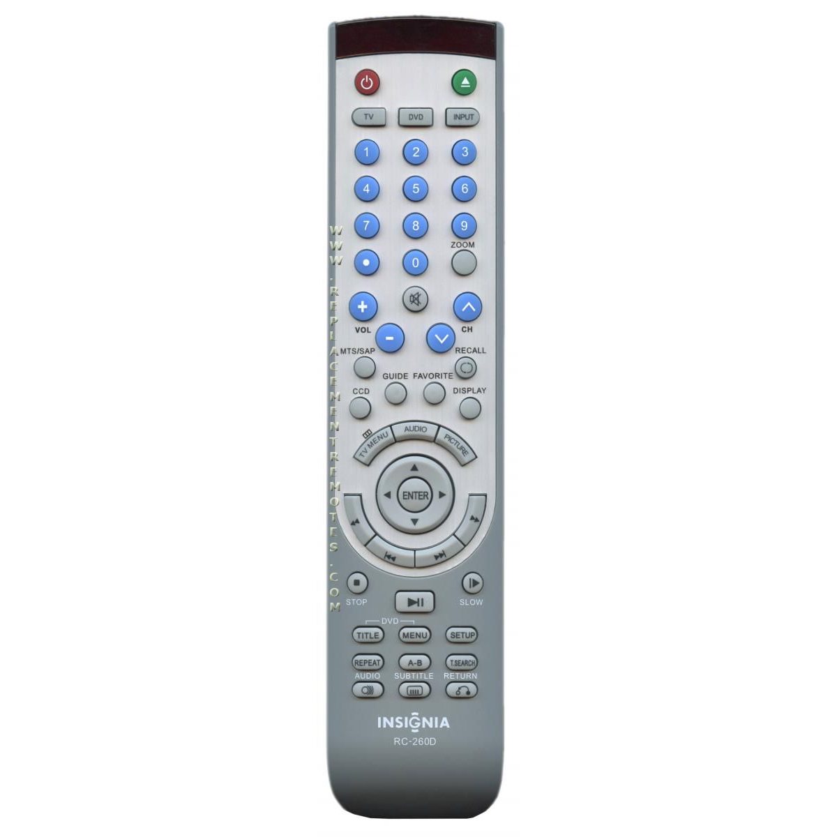 Insignia RC260D TV Remote Control