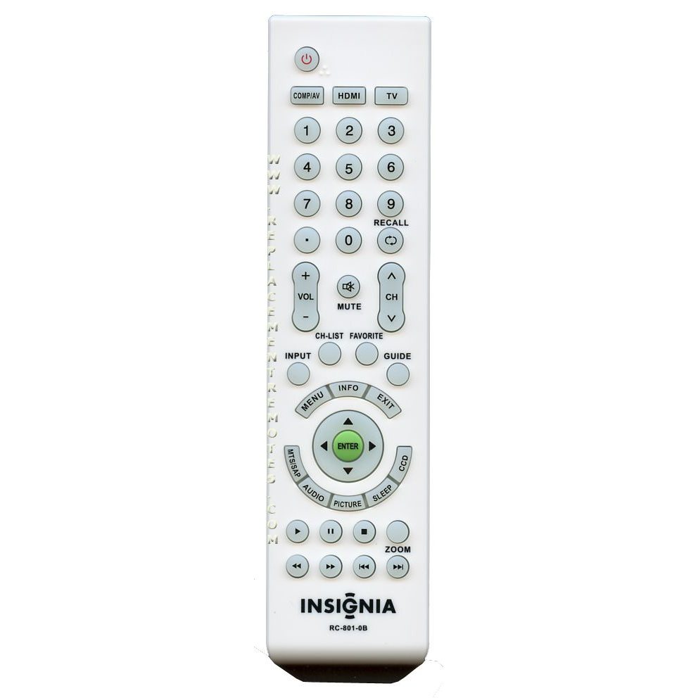 Insignia RC8010B TV Remote Control