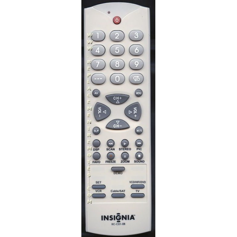 Insignia RCC010B TV Remote Control