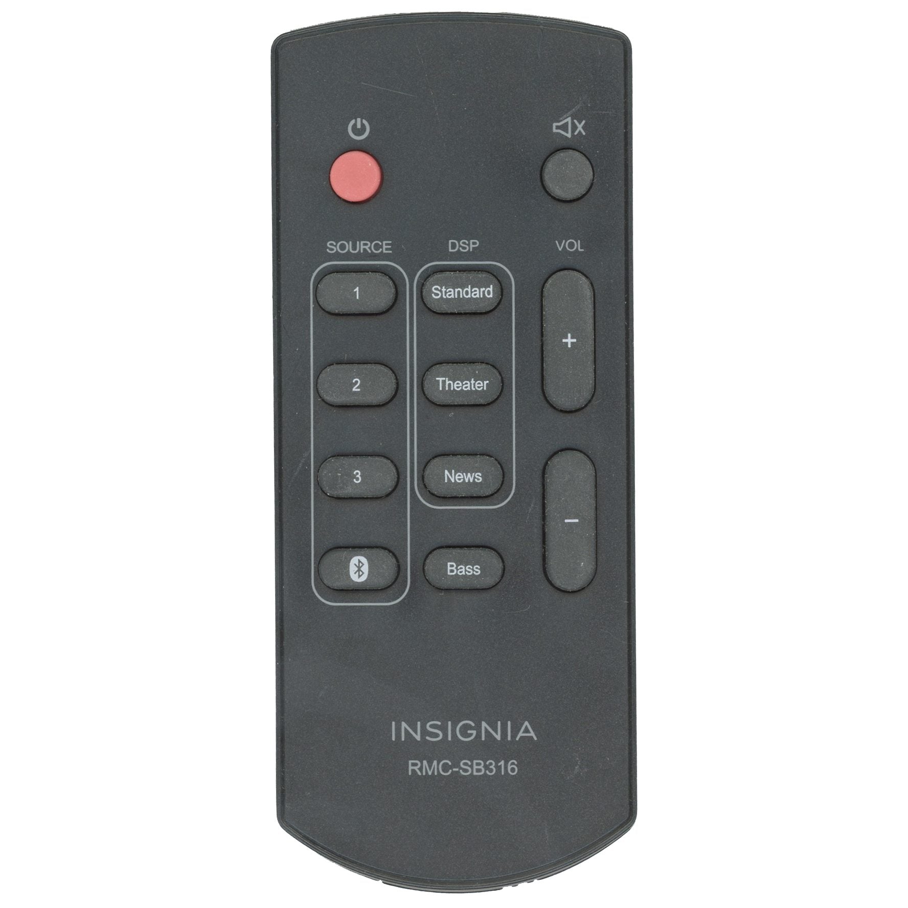 Insignia RMCSB316 Sound Bar Remote Control