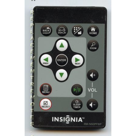 Insignia RMNSDPF8IP Digital Picture Frame Remote Control