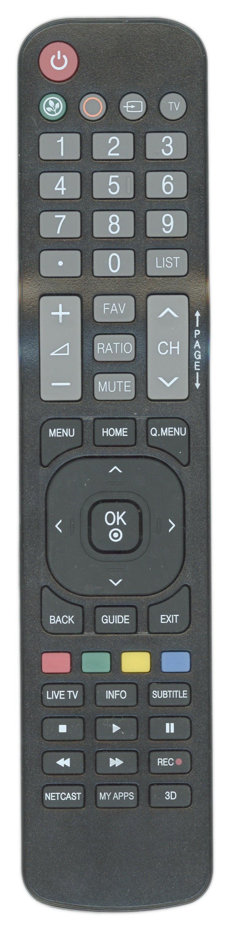 Insignia NS-RMTLG17 for LG TV Remote Control