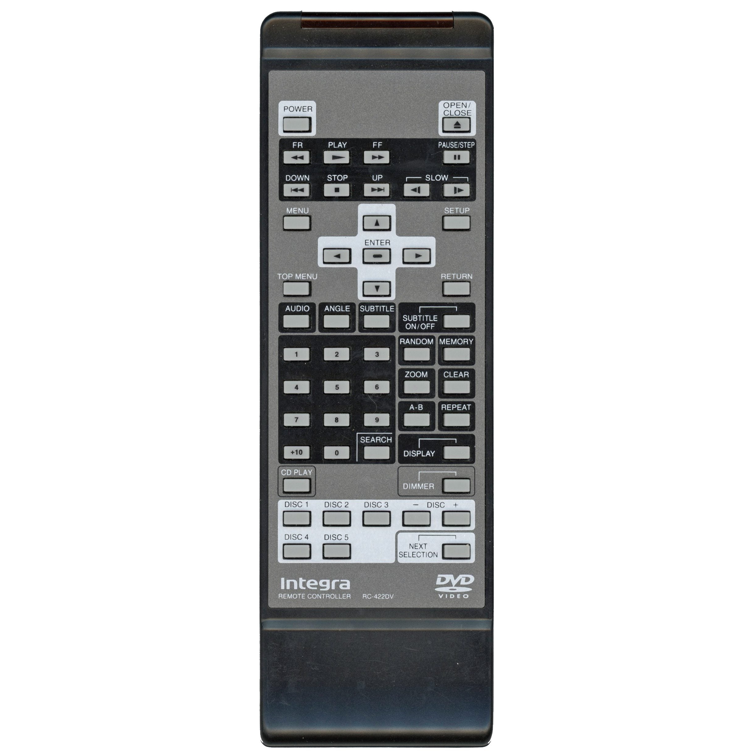 Integra RC422DV DVD Remote Control