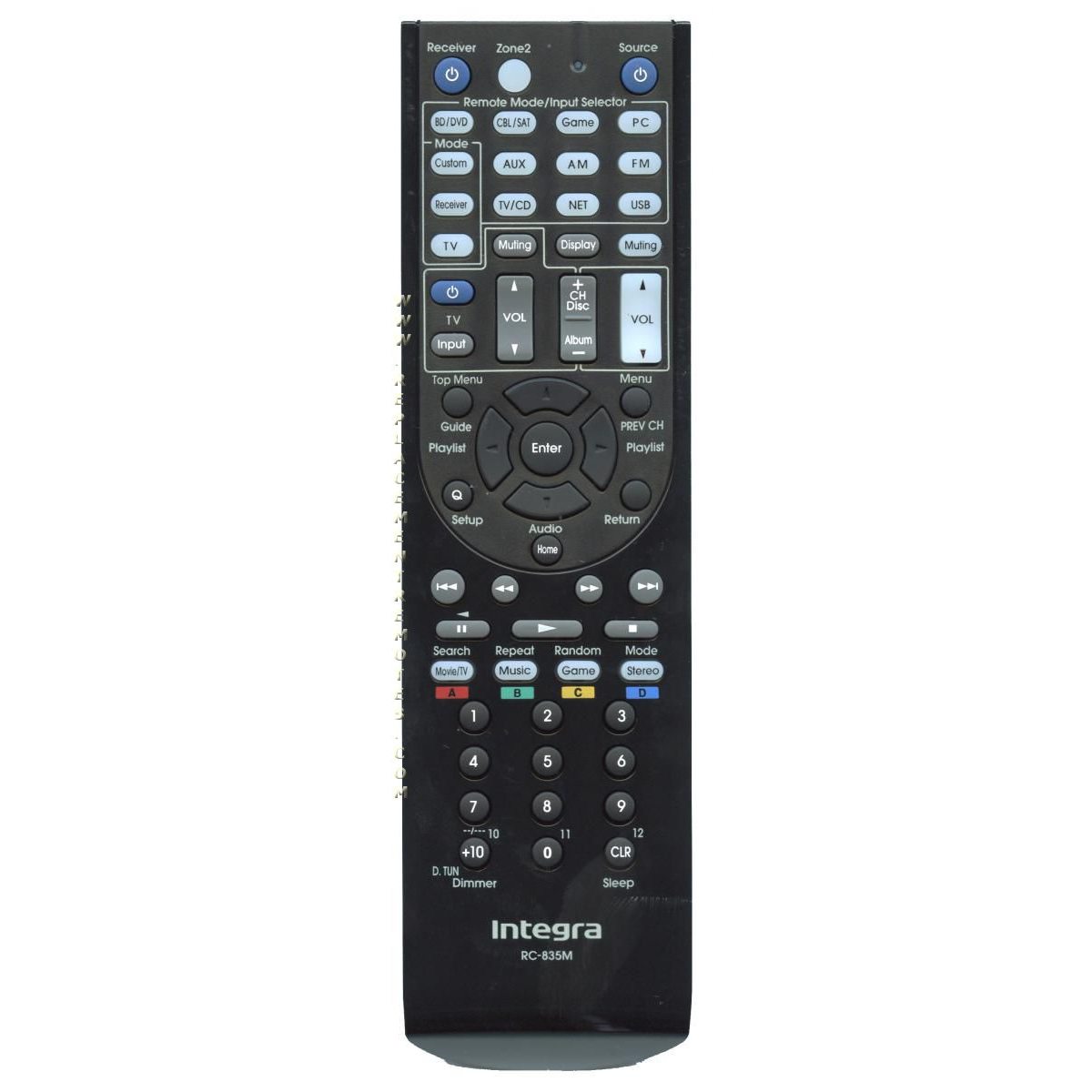 INTEGRA RC835M Receiver Remote Control - 24140835