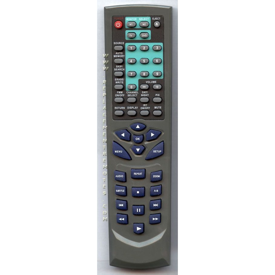 Jensen 13641960 DVD Remote Control