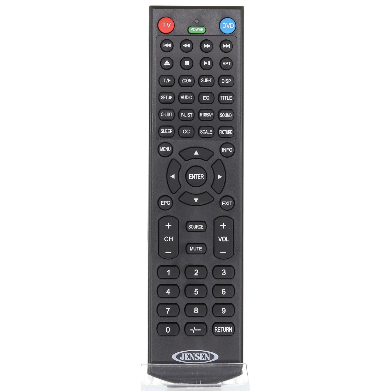 Jensen PXXRC15US TV/DVD Remote Control