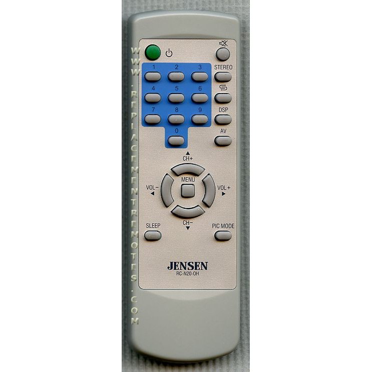 Jensen RCN200H TV Remote Control