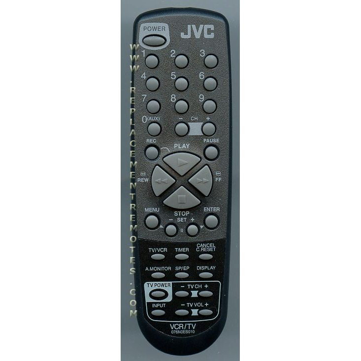 JVC 076N0ES010 VCR Remote Control