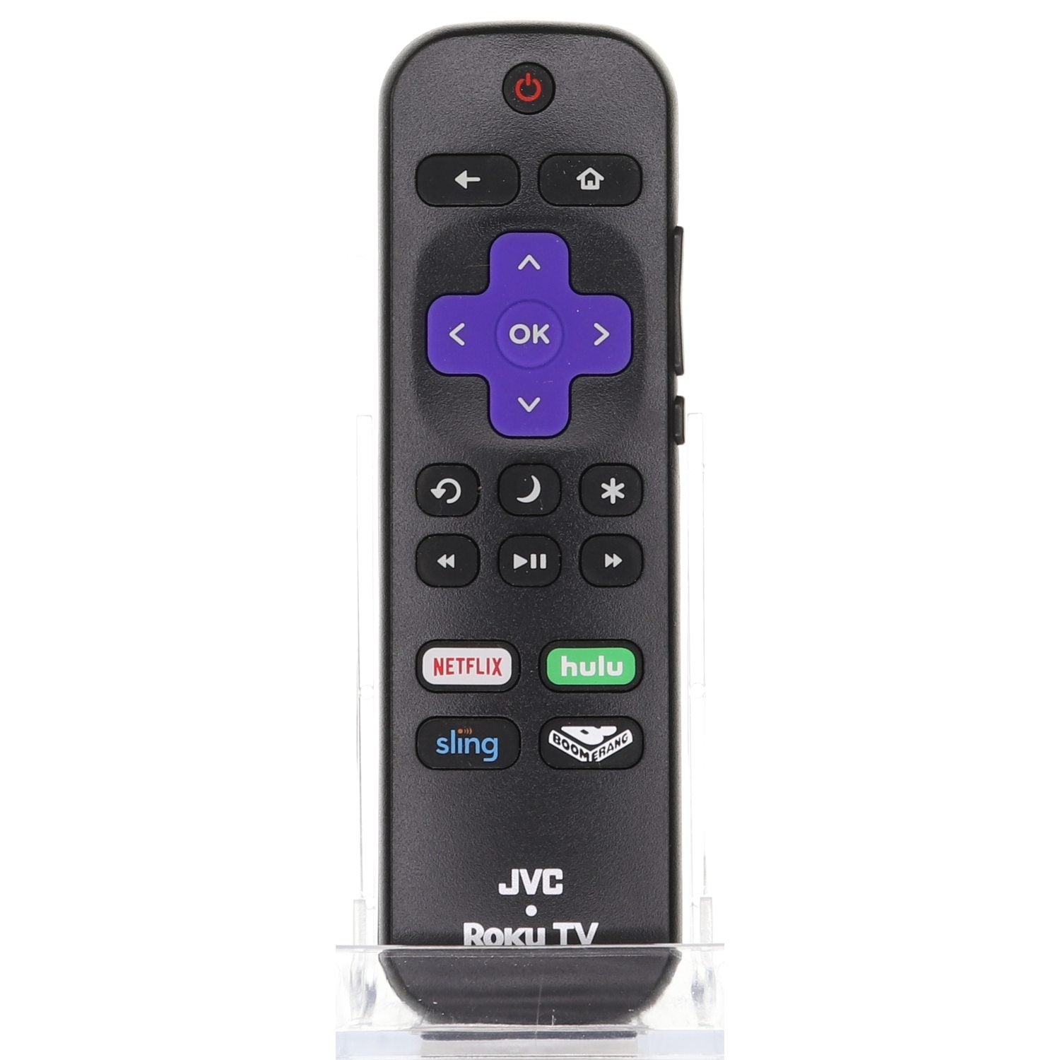 JVC 101018E0037 Roku TV Remote Control - NETFLIX, Hulu, Sling, Boomerang - 101018E0037