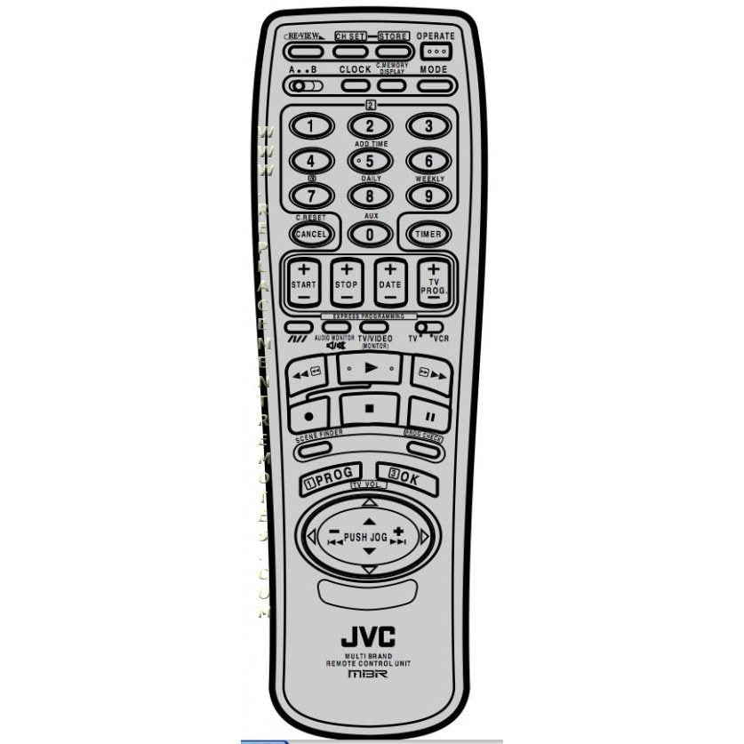 JVC HRJ235EK Audio Remote Control