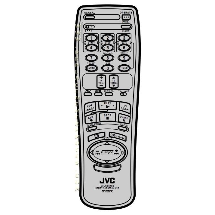 JVC HRJ239EE Audio Remote Control