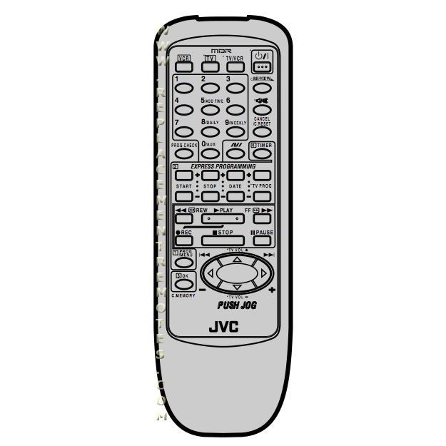 JVC HRJ448EE Audio Remote Control