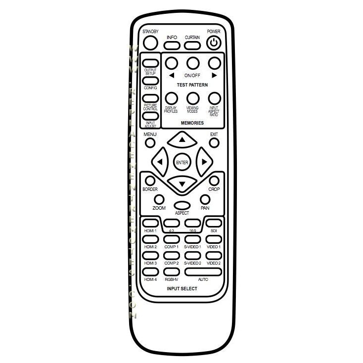 JVC LDHD1KU TV Remote Control