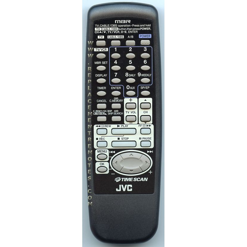 JVC LP20034009A VCR Remote Control