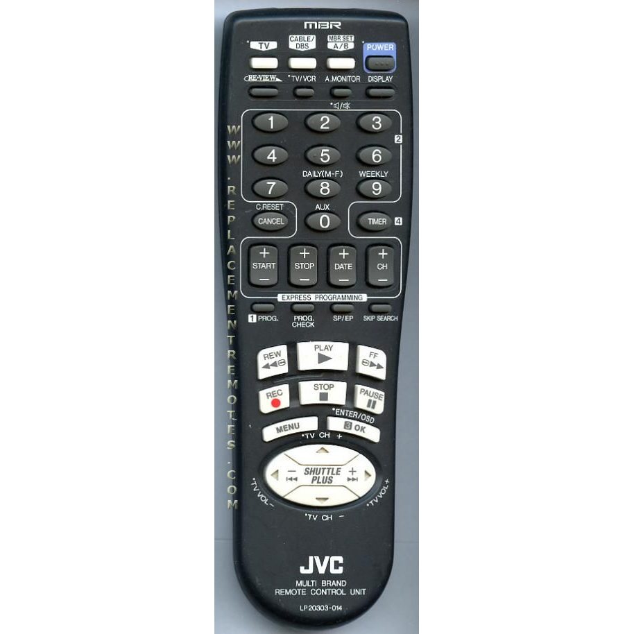 JVC LP20303014 TV Remote Control