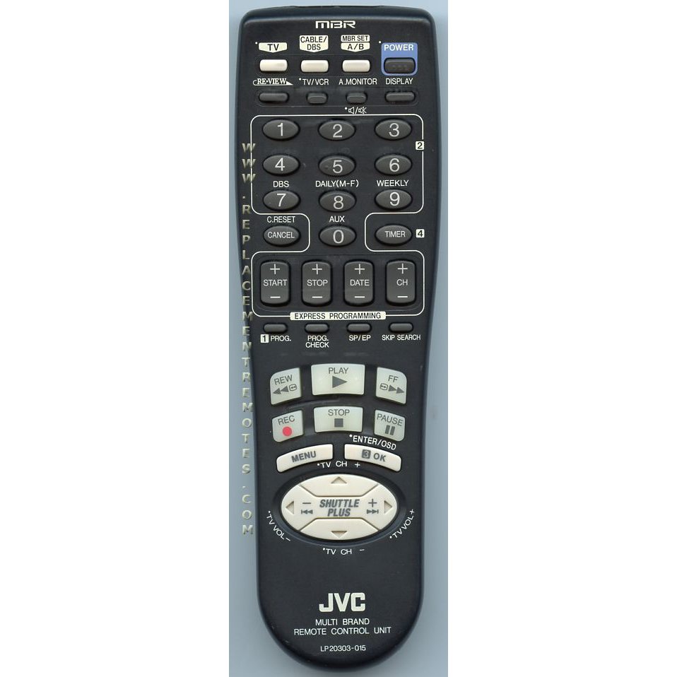 JVC LP20303015 TV Remote Control