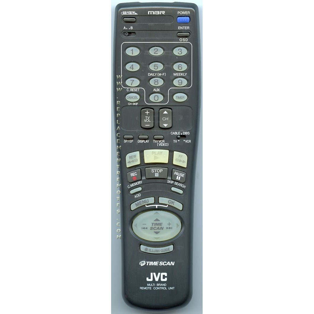 JVC LP20337MBR3 VCR Remote Control