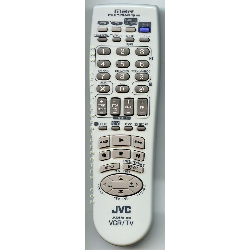 JVC LP20878018B TV/VCR Remote Control