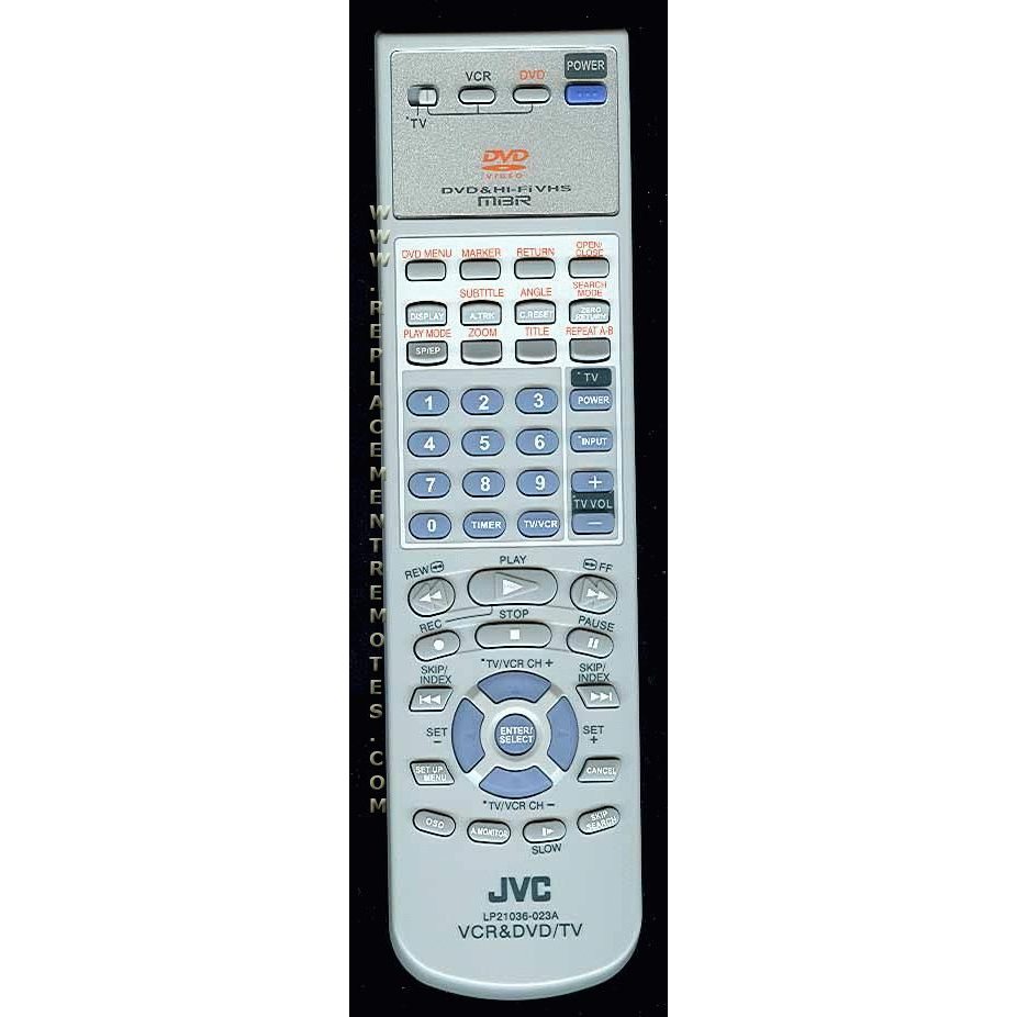 JVC LP21036023A DVD/VCR Remote Control