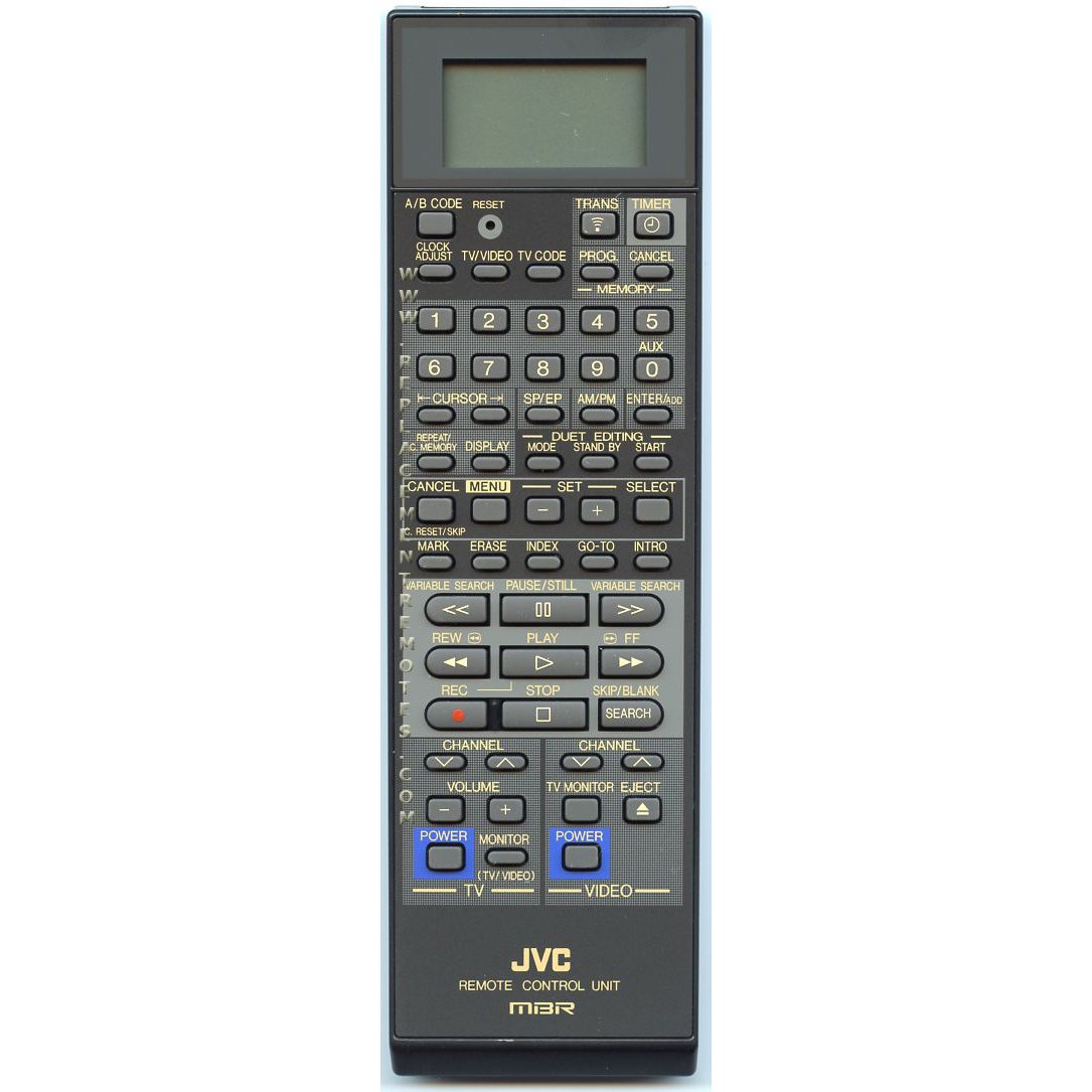 JVC PQ10884L10 VCR Remote Control