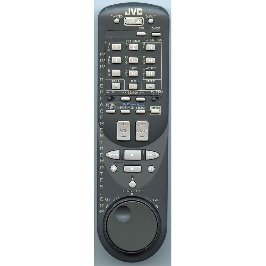 JVC PQ11374D VCR Remote Control