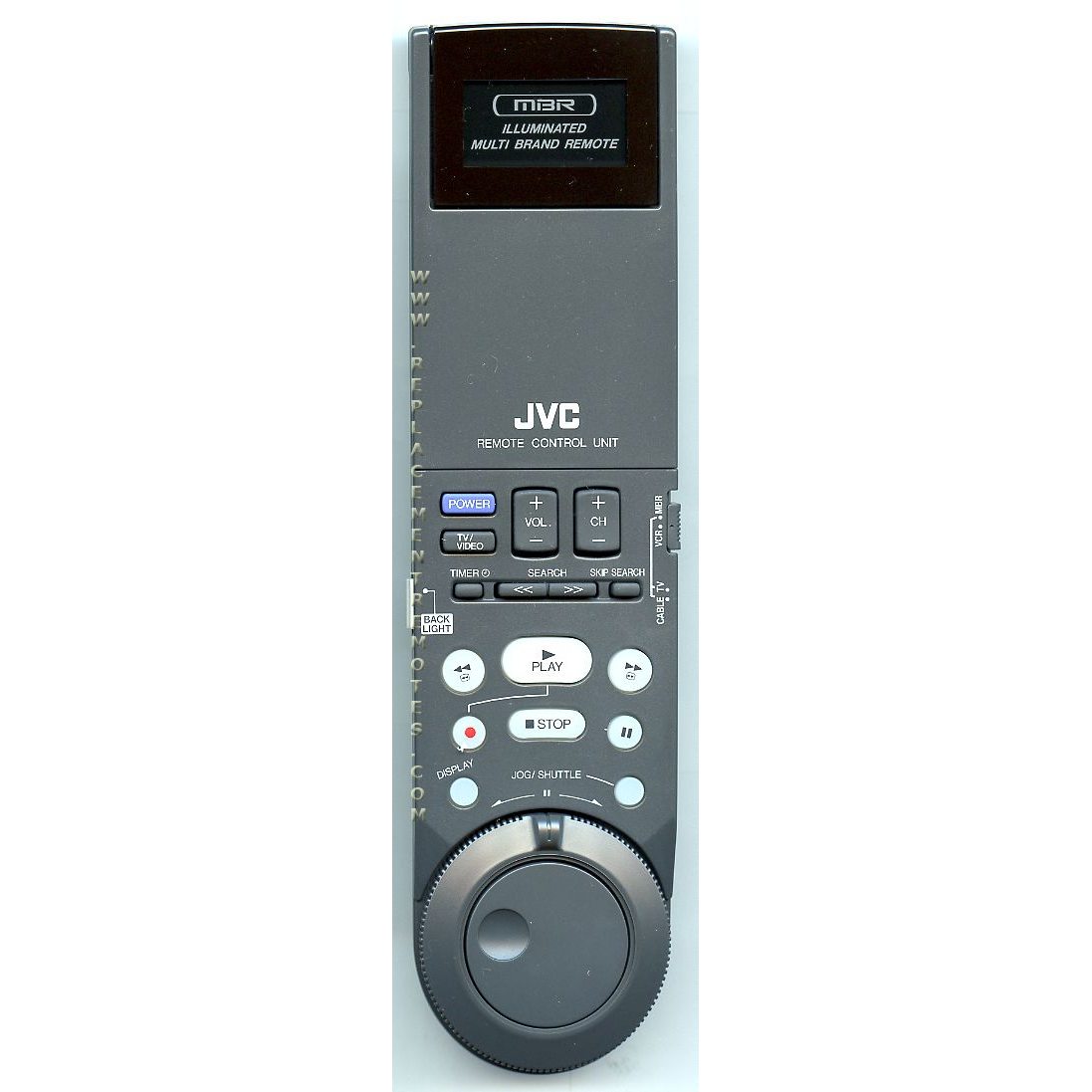 JVC PQ11525 VCR Remote Control