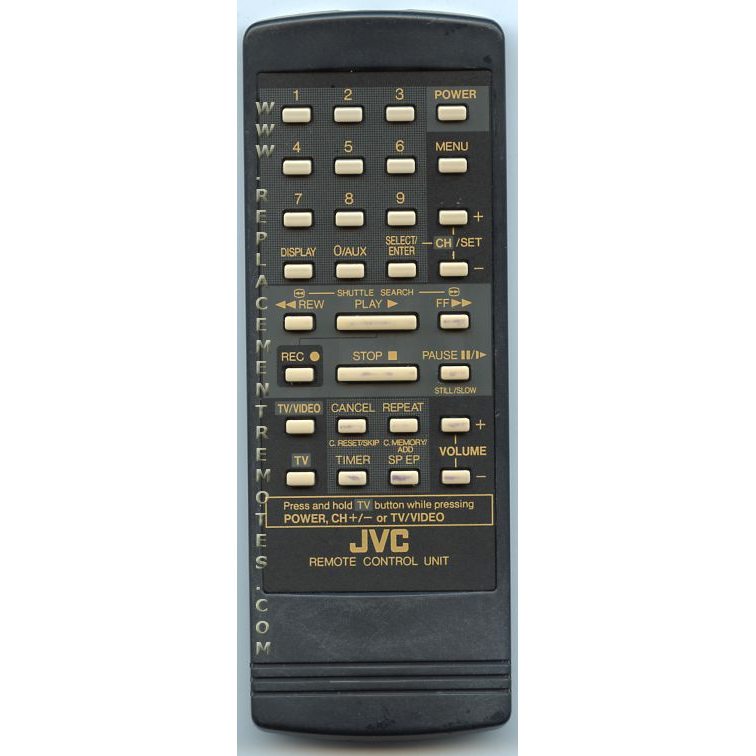 JVC PQ21206A VCR Remote Control