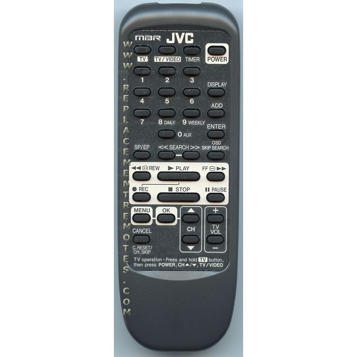 JVC PQ21931A VCR Remote Control